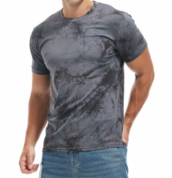 Herren T-Shirt 95% Baumwolle 5% Spandex, Mikroelastik, Hautfreundlich M Zr Grau Angebot bei HelloDeals
