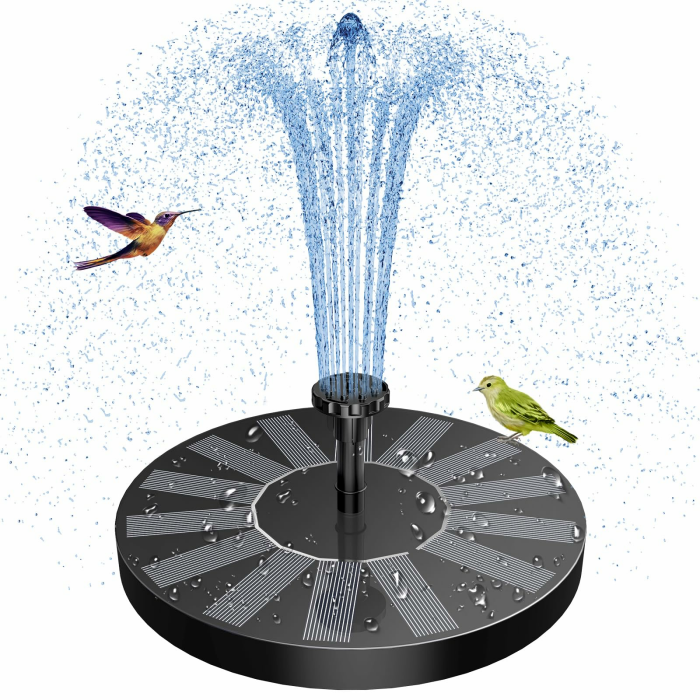 AISITIN Solar Springbrunnen für Außen Verbesserter, Solarbrunnen für Draussen mit 6 Sprüh Effekten, Solar Teichpumpe Solar Schwimmender Fontäne Pumpe für Garten, Teich, VogelBad, Wasserspiel Angebot bei HelloDeals