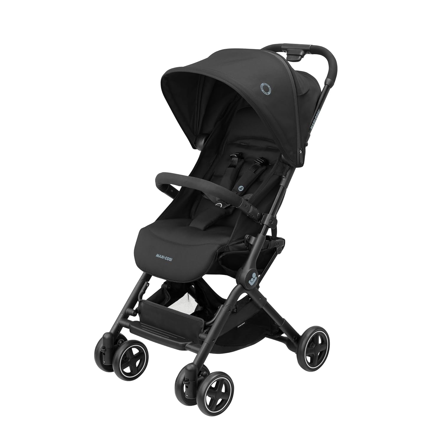 Maxi-Cosi Lara2 Baby Kinderwagen, 0–4 Jahre, 0–22 kg, federleichter, kompakter Buggy, 3 Liegepositionen, flache Liegeposition, klein zusammenklappbar, Schultergurt, Essential Black Lara 2 Essential Black Angebot bei HelloDeals