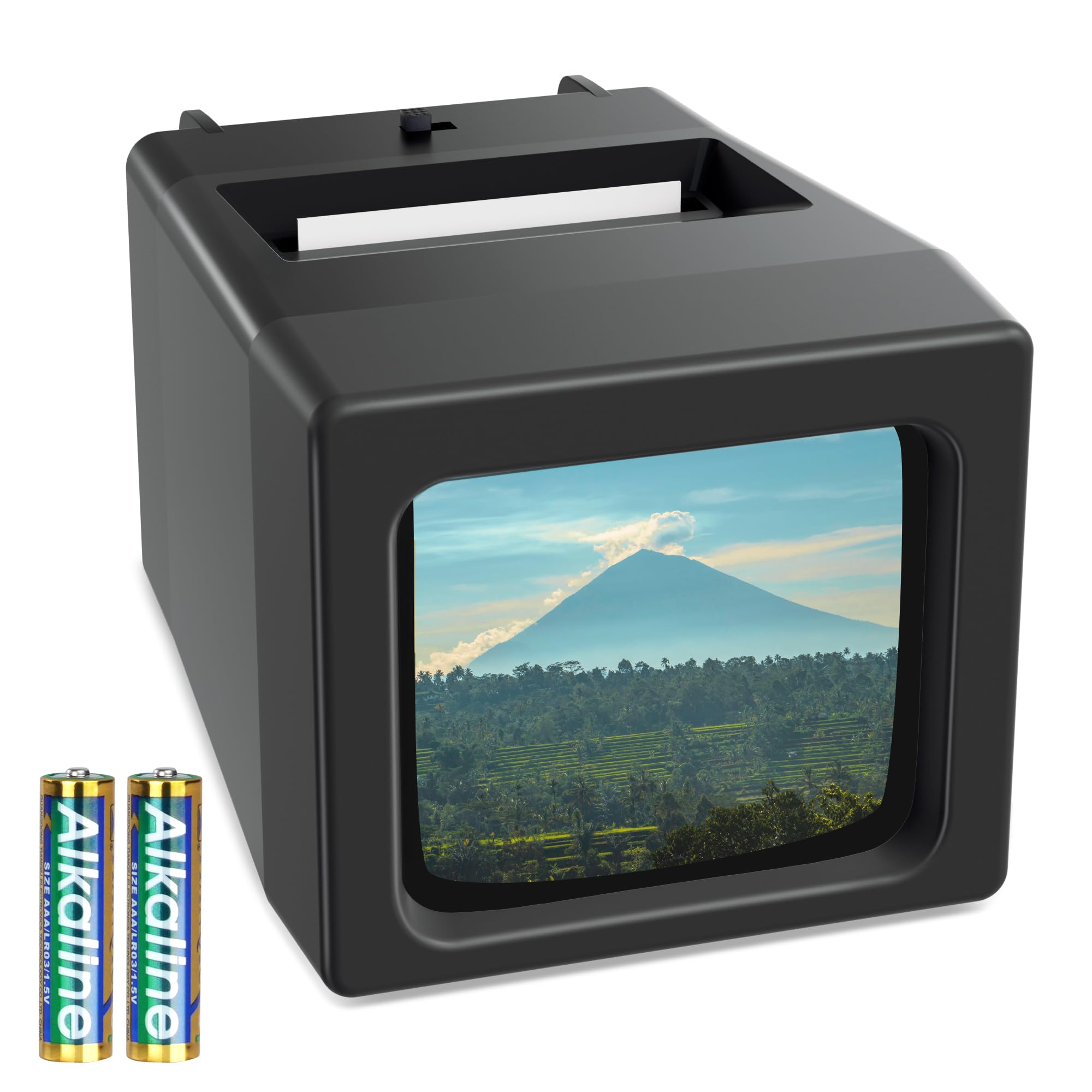 35 mm Dia-Viewer für alte Dias, 2-fache Vergrößerung, Dia-Projektor für 35 mm Dia, batteriebetrieben (2 AAA-Batterien im Lieferumfang enthalten) M202 Angebot bei HelloDeals