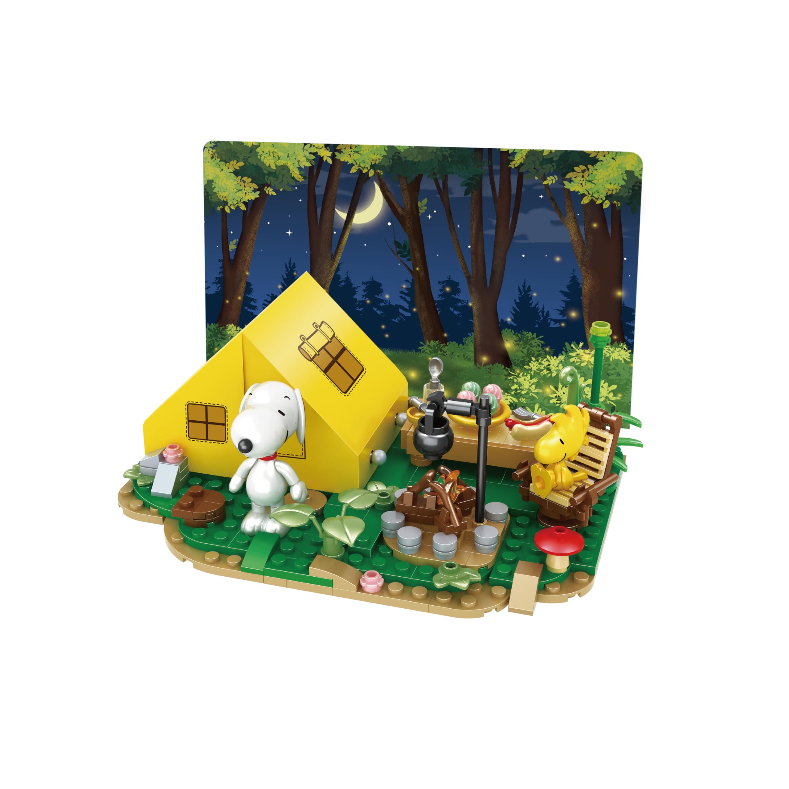 BlueBrixx Pro 107369 – Pfadfinder Snoopy und Woodstock aus Klemmbausteinen mit 318 Bauelementen Angebot bei HelloDeals