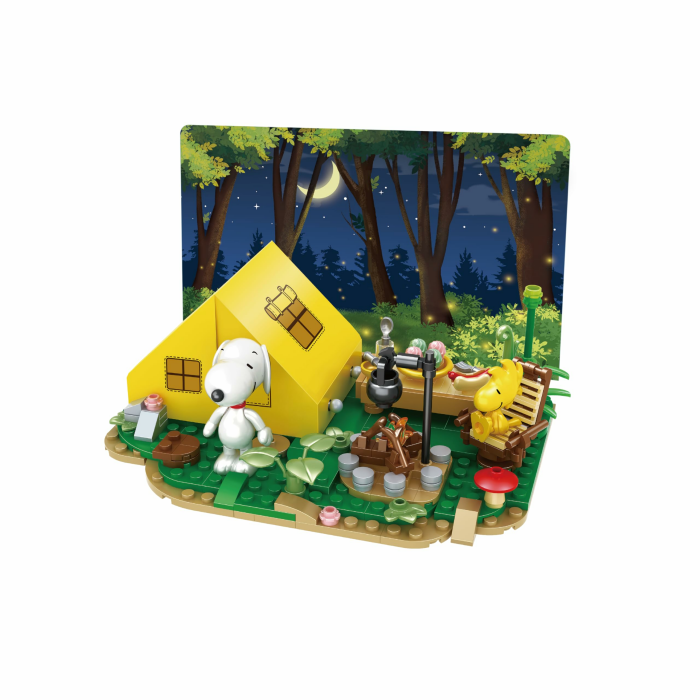 BlueBrixx Pro 107369 – Pfadfinder Snoopy und Woodstock aus Klemmbausteinen mit 318 Bauelementen Angebot bei HelloDeals