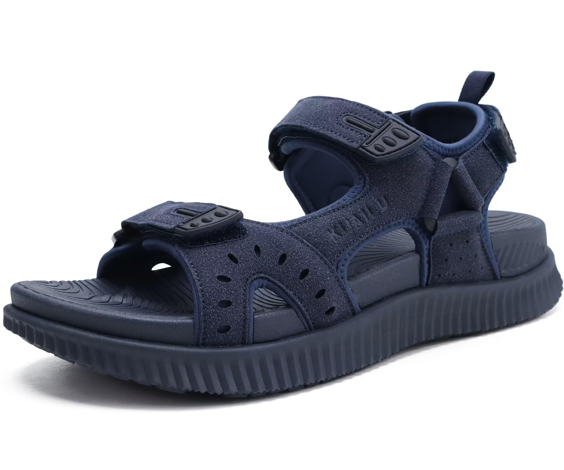 KuaiLu Herren Wandersandalen Bequeme Orthopädische Recovery Trekkingsandalen Outdoor Sommer Casual Strand Dickes Kissen Sportsandalen Gr. 40-48 Marine Blau 44 EU Angebot bei HelloDeals