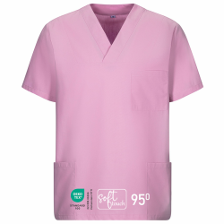 EXNER Unisex Schlupf-Kasack, OP-Kasack, Hosen-Kasack, in 16 Farben lieferbar Flieder M Angebot bei HelloDeals