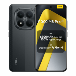 XIAOMI Poco M8 Pro 5G Smartphone, 8 GB RAM + 256 GB Speicher, 6,83" 1,5K CrystalRes AMOLED, Snapdragon® 7s Gen 4, 50 MP Light Fusion 800 mit OIS, IP68, Schwarz, 2 Jahre Garantie POCO M8 Pro 8+256GB Schwarz Angebot bei HelloDeals