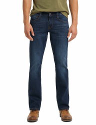 MUSTANG Jeans Herren Stretch Oregon Bootcut Jeanshose Hose Denim Schwarz Blau 30 31 32 33 34 36 38 40 42 44 38W / 30L Dark Blue Denim (982) Angebot bei HelloDeals