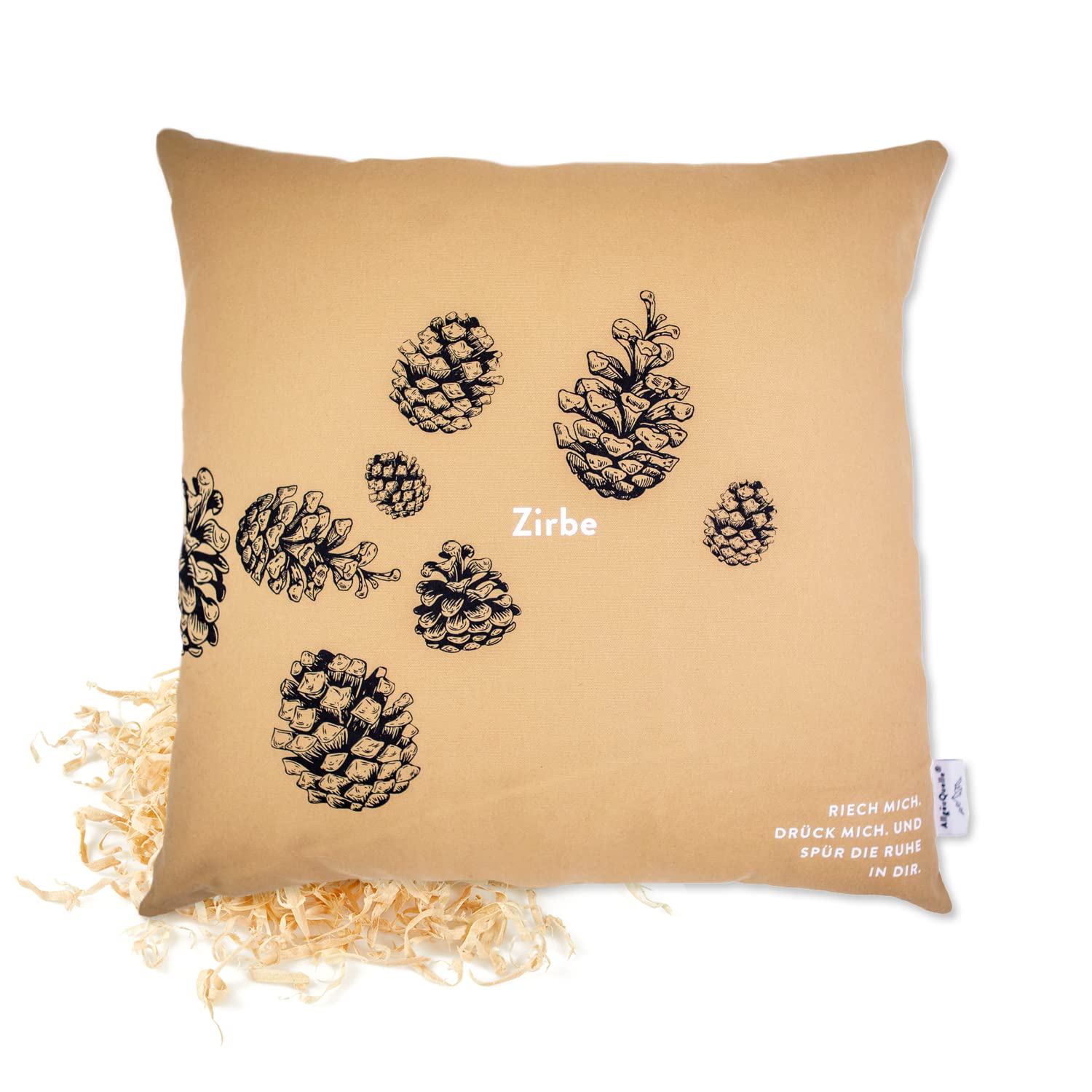 AllgäuQuelle Naturprodukte Bio ZirbenKissen mit 100% Bio-Zirbenspäne (1000g). Natürliches Bio Duftkissen. Bio Kopfkissen naturrein und biologisch.… Angebot bei HelloDeals