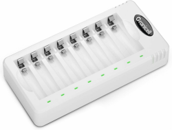 Batterie Akku Ladegerät AA AAA 8 Slot Batterieladegerät für wiederaufladbare AA/AAA Battery Charger für NI-MH Wiederaufladbar Batterien Nur 8-fach-Ladegerät Angebot bei HelloDeals