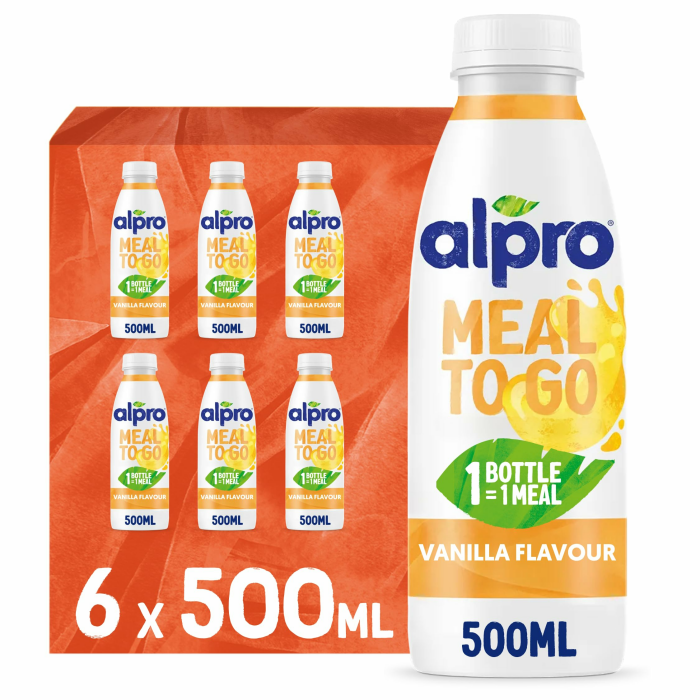Alpro Meal To Go Vanillegeschmack – Proteinreiche Trinkmahlzeit – 6 x 500 ml Alpro Meal To Go- Vanillegeschmack Angebot bei HelloDeals