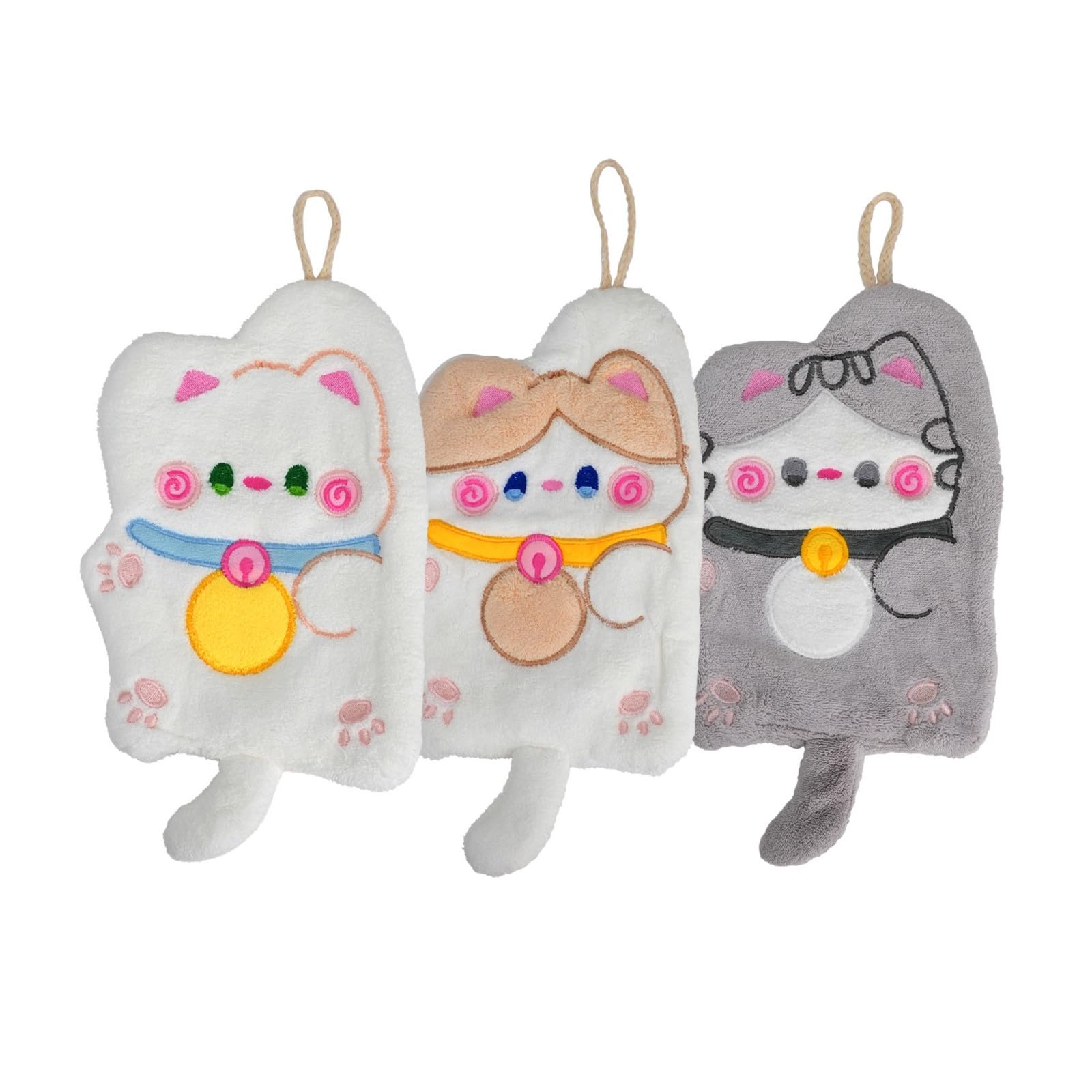 Zoyiancy Katzen Handtücher zum Aufhängen, Lustig Deko Handtuch für Frauen Katzenliebhaber Geburtstags Geschenk, Süßes super saugfähig Einweihungsgeschenk für Küche, Badezimmer Angebot bei HelloDeals