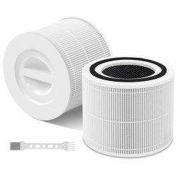 2 Stück Core 300S Filter, Ersatzfilter für LEVOIT Core 300/300S/300-RF, Filter & Aktivkohlefilter Reinigt bis zu 99,98% der Luftverschmutzung 2 count Standard-filter Angebot bei HelloDeals