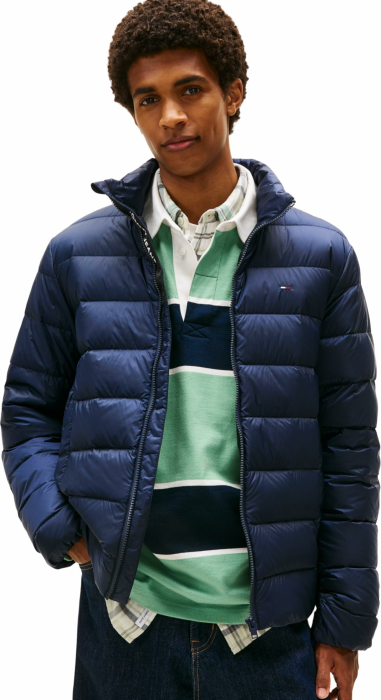 Tommy Jeans Herren Steppjacke Down Wasserabweisend XL Blue (Dark Night Navy) Angebot bei HelloDeals
