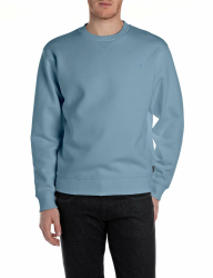 Replay Herren Sweatshirt Basic XXL 388 Steel Blue Angebot bei HelloDeals