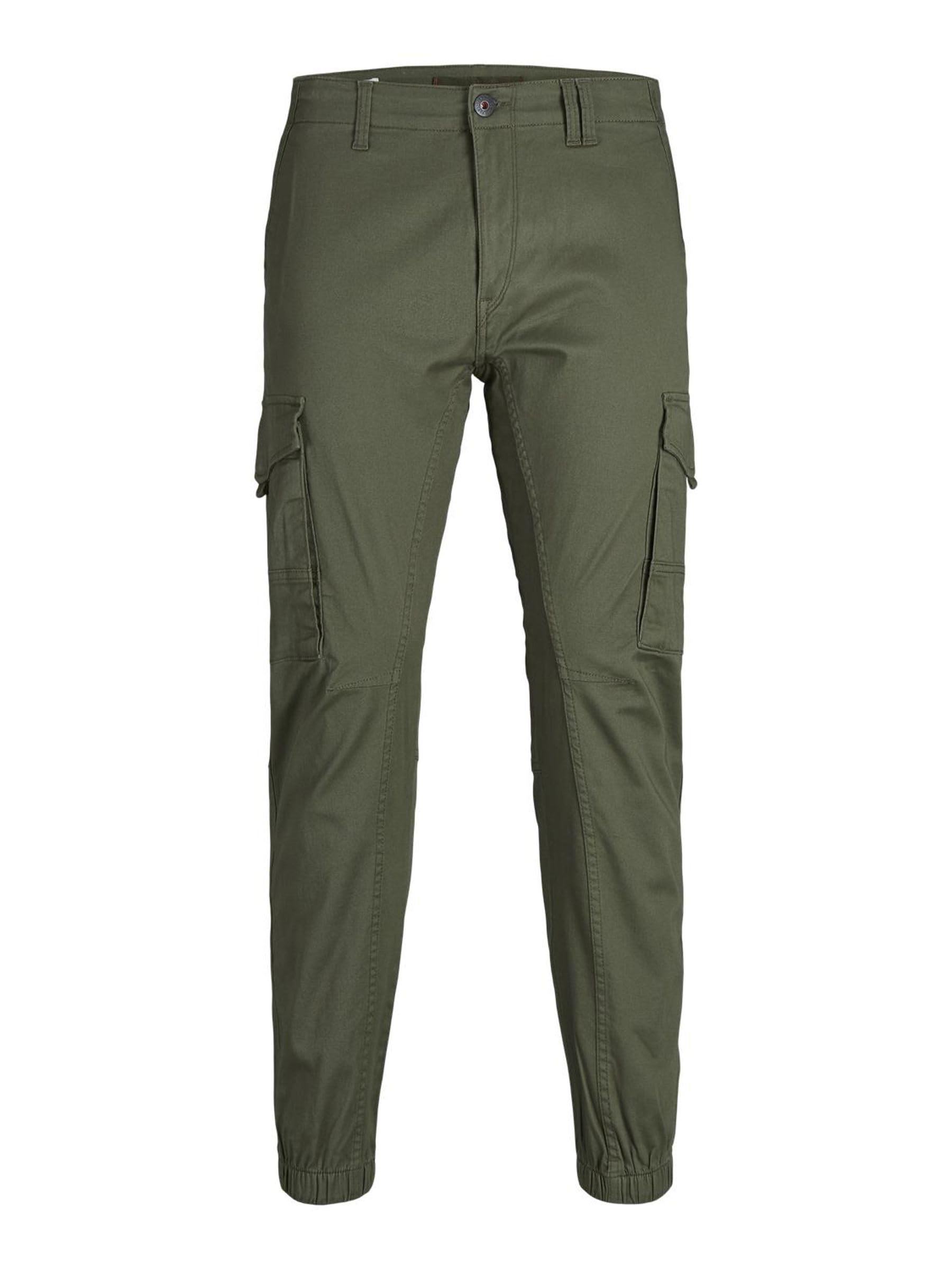 JACK & JONES Male Cargo-Hose Slim Fit Cargo-Hose 34W / 34L Olive Night Angebot bei HelloDeals