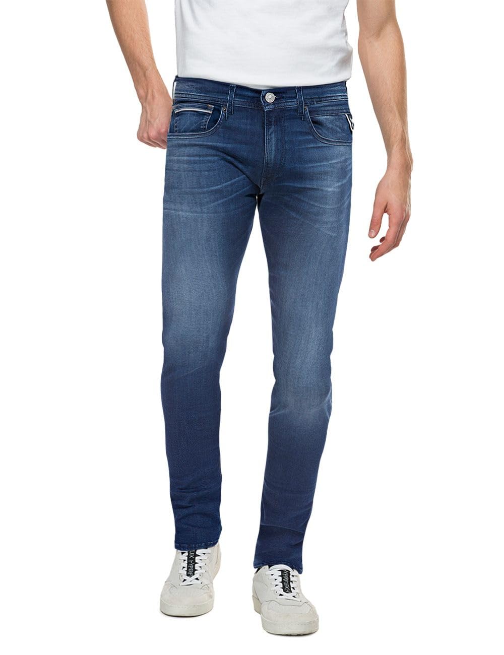 Replay Herren Jeans Grover Power Stretch 32W / 30L Medium Blue 009 Angebot bei HelloDeals