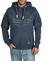 riverso Hoodie Herren Regular Fit RIVArmin Kapuzenpullover Pullover Print Beige Grün Grau Blau Navy Schwarz S M L XL XXL 3XL 4XL 5XL S Navy-anthracite Grey-diving Turquoise Angebot bei HelloDeals