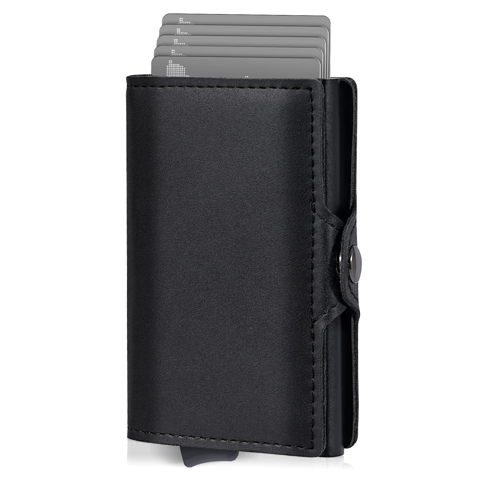 Wallet, Geldbörse Herren, Mini Geldbeutel Herren und Damen mit RFID, Slim Wallet mit Münzfach（schwarz） Angebot bei HelloDeals