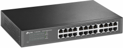 TP-Link TL-SG1024D 24 Port Gigabit Netzwerk Switch (Rackmount, 48Gbit/s Switching-Kapazität, 24*RJ-45 Ports, Metallgehäuse, IGMP-Snooping, unmanaged, Plug-und-Play) schwarz Gigabit Switch 24 Port Gigabit | Steel Case Angebot bei HelloDeals