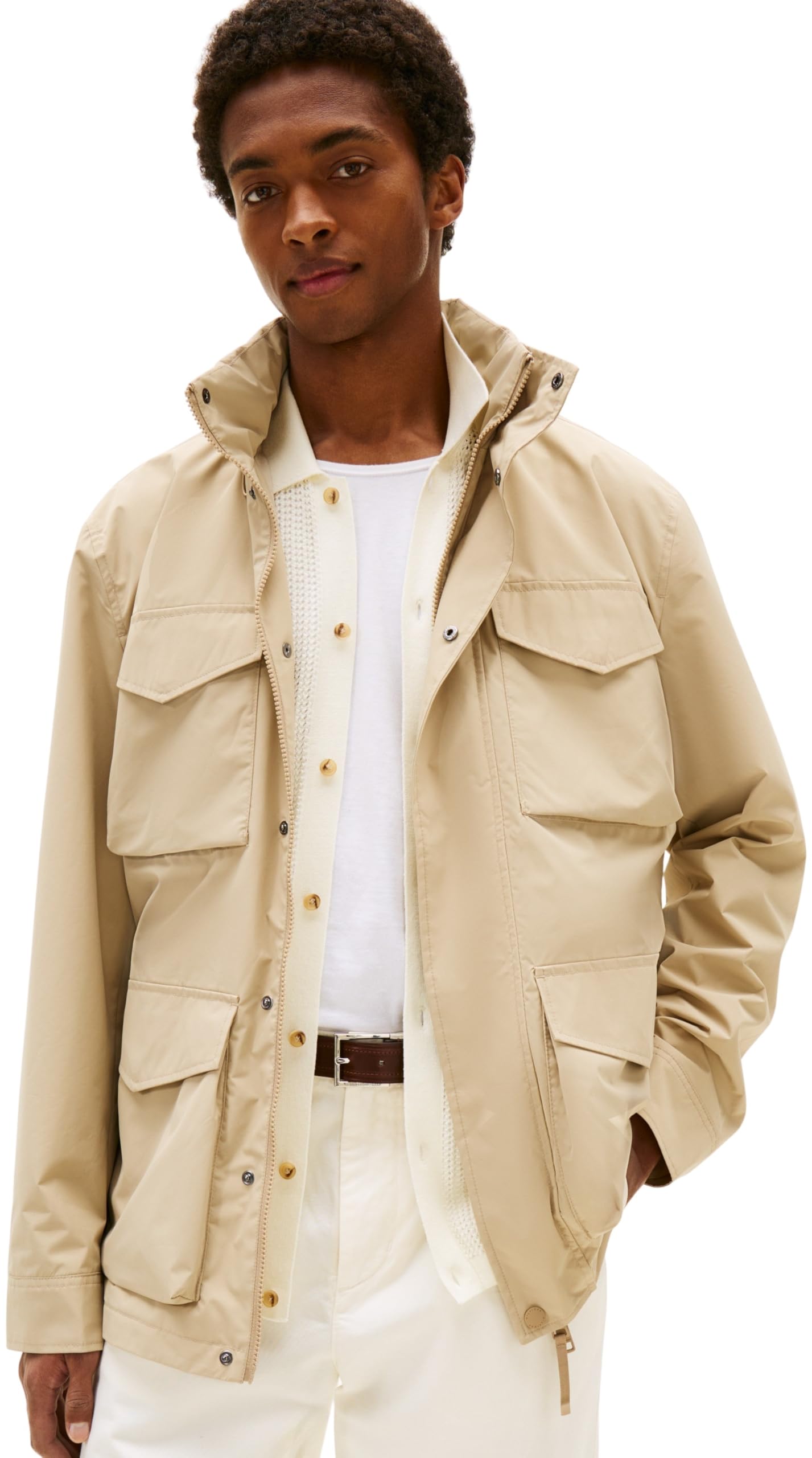 Tommy Hilfiger Herren Packable Field Jacket Mw0mw40223 Andere Jacken (1er Pack) XL Khaki (Sandalwood) Angebot bei HelloDeals