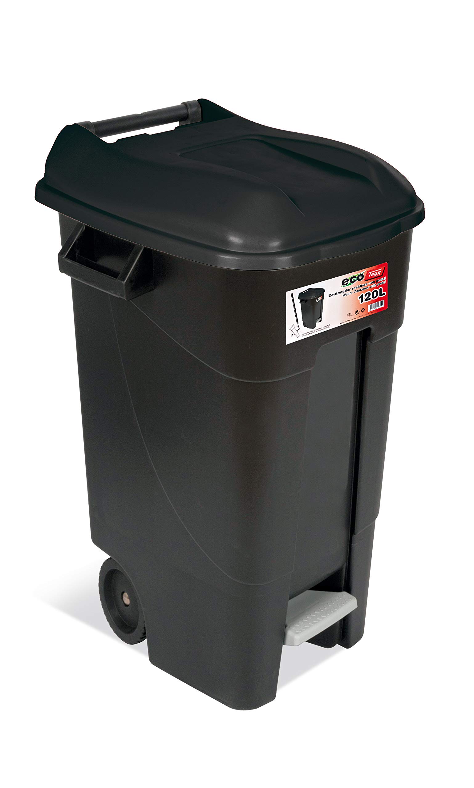 Abfallbehälter Eco 120 l mit schwarzem Pedal Angebot bei HelloDeals