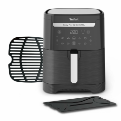 Tefal Easy Fry & Grill XXL Heißluftfritteuse 6,5 L – Airfryer mit Flexcook-Trennwand (XXL oder geteilt), 8 Programme, 80–220 °C, Druckguss-Grillplatte, fettarm frittieren, spülmaschinenfest EY8018 Angebot bei HelloDeals