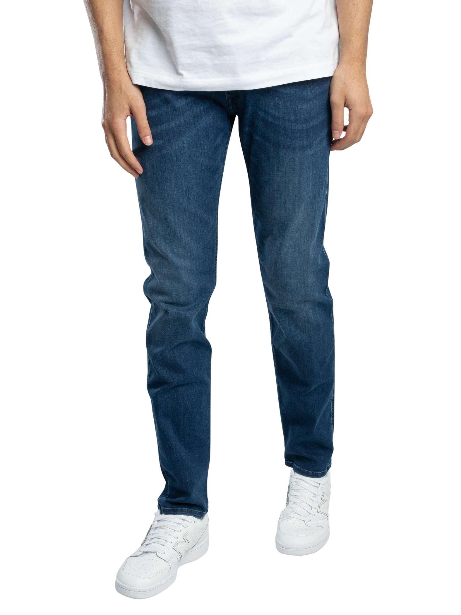 Replay Herren Jeans Anbass Slim-Fit mit Power Stretch 30W / 34L Medium Blue 009 Angebot bei HelloDeals