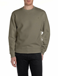 Replay Herren Sweatshirt Basic L 759 Mud Green Angebot bei HelloDeals