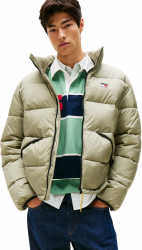 Tommy Jeans Herren Pufferjacke Vail mit Stehkragen S Green (Utility Sage) Angebot bei HelloDeals