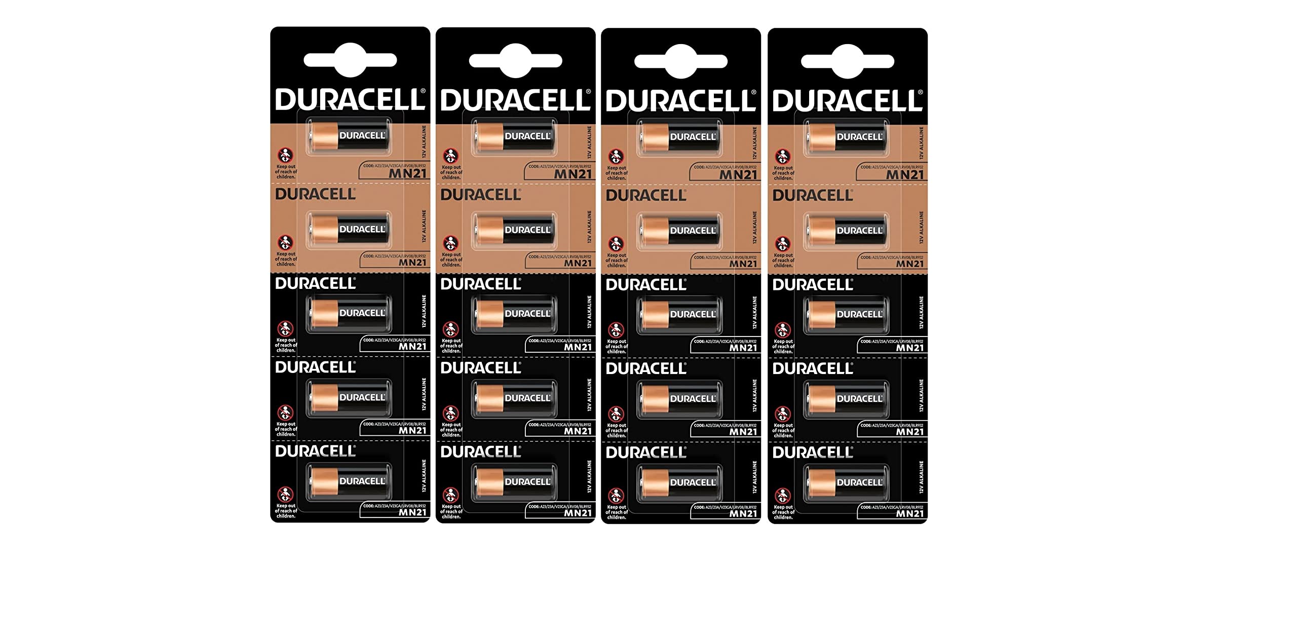 20 x Duracell MN21 A23 23A (4 Blister a 5 Batterien) 20 Batterien Angebot bei HelloDeals