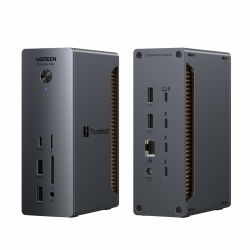 UGREEN Revodok Max 2131 Thunderbolt 5 Dock 120Gbps mit 3*TBT5 (Single 8K@60Hz & Dual 6K@60Hz max.), Docking Station 140W Aufladen für Laptop, 2.5Gbps Ethernet, SD 4.0, 3.5mm Aux Angebot bei HelloDeals