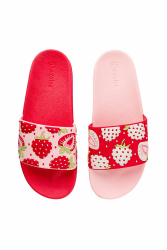 Dedoles Badeschuhe & Hausschuhe Damen Herren & Kinder Badesandalen lustige Designs Bücher Kaffee Party Pizza Fuchs Bär Lama Wolken Geschenk 34 EU Leckere Erdbeeren Angebot bei HelloDeals