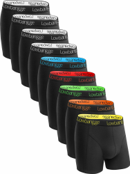 Boxershorts Herren 9er Pack, Unterhosen Männer Baumwolle, Mit 3D-Schnitt, Hoher Komfort&Atmungsaktiv, Ohne Aufrollen, Enge im Schritt vermeiden 9x: Mix Lb09 XL Angebot bei HelloDeals