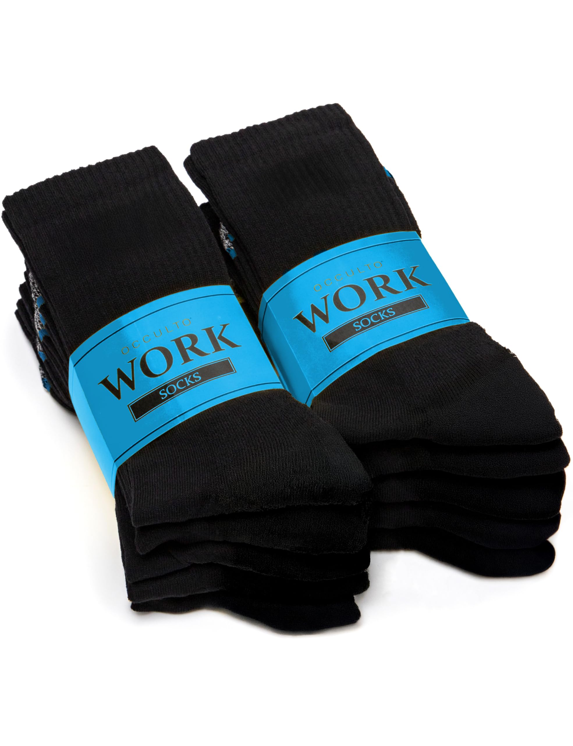 Occulto Herren Stabile Arbeitssocken 10er Pack (Modell: Karl) 43-46 Schwarz Blau Angebot bei HelloDeals