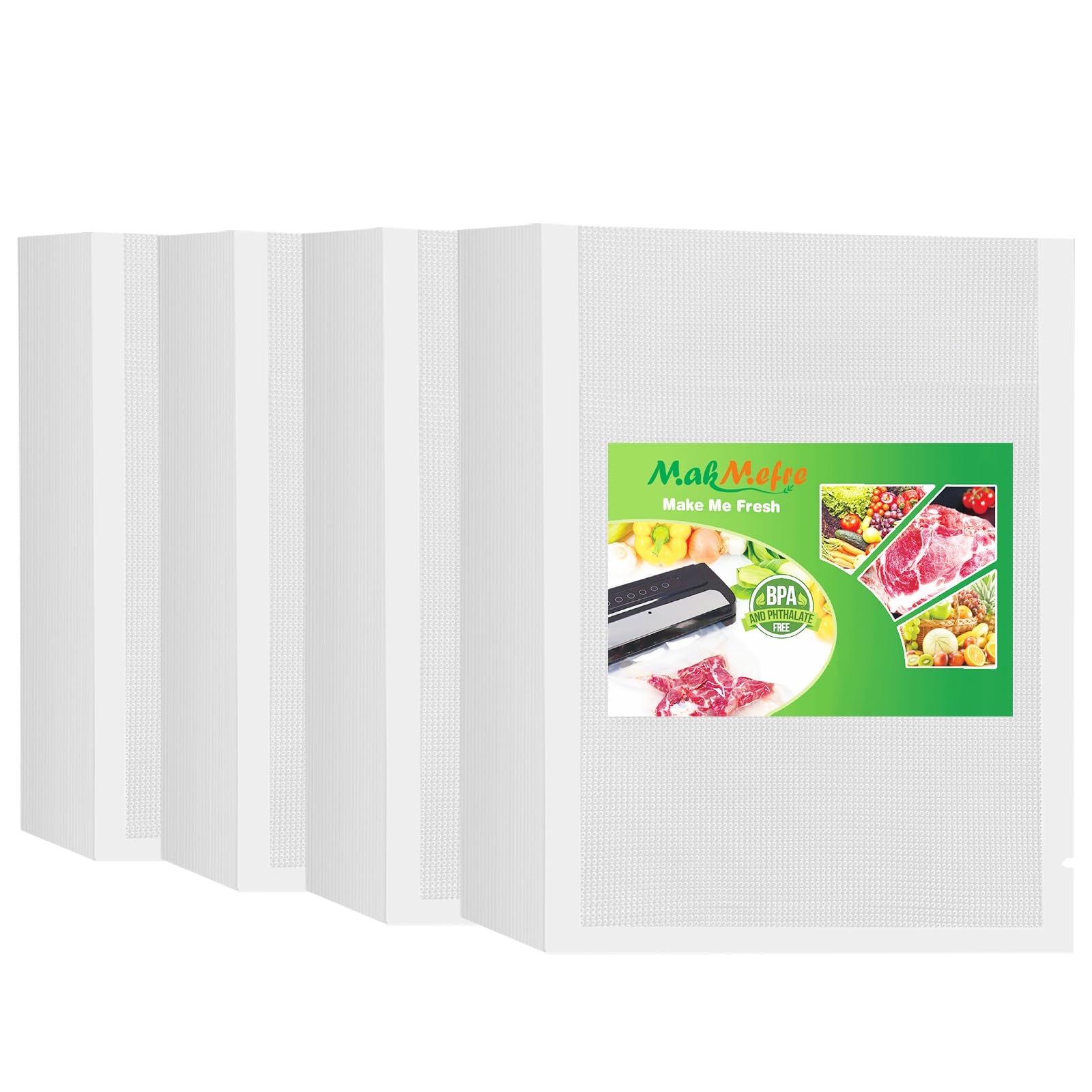 MakMeFre 400 Beutel 20x30cm Profi Vakuumbeutel Vakuumierbeutel für Alle Vakuumierer und Lebensmittel Vakuumiergerät,Kochfest und BPA-frei Sous Vide Gefrierbeutel Angebot bei HelloDeals