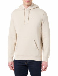 Tommy Jeans Herren TJM Reg S Flag Hoodie EXT Dm0dm20742 Kapuzenpullover (1er Pack) 4XL Große Größen Beige (Gulf Sand) Angebot bei HelloDeals
