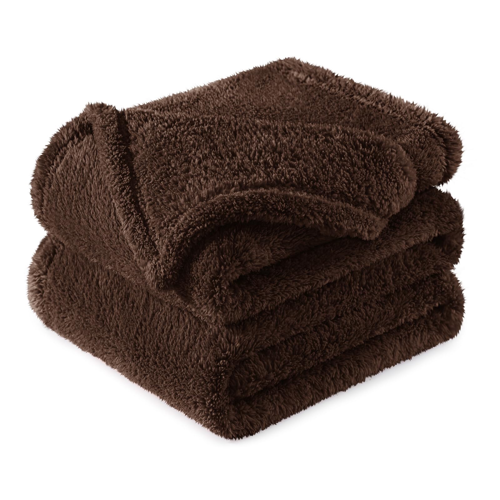 Exclusivo Mezcla Kuscheldecke Fleece Decke für Sofa, Flauschig Kuschelig und Warm Wohndecke Plüschdecke für alle Jahreszeiten, 150 x 200 cm, Braun Braun 150 x 200 cm Angebot bei HelloDeals