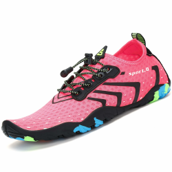SAGUARO Badeschuhe Strandschuhe Aquaschuhe Wasserschuhe Surfschuhe Schwimmschuhe für Damen Herren Kinder, GR.35-48 Neu Pink 41 EU Angebot bei HelloDeals