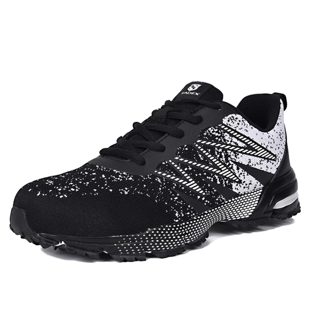 SUADEX Sicherheitsschuhe Arbeitsschuhe Herren Damen Leicht Atmungsaktiv Stahlkappenschuhe mit Stahlkappe 37-48 EU 40 EU 0 Schwarz Angebot bei HelloDeals