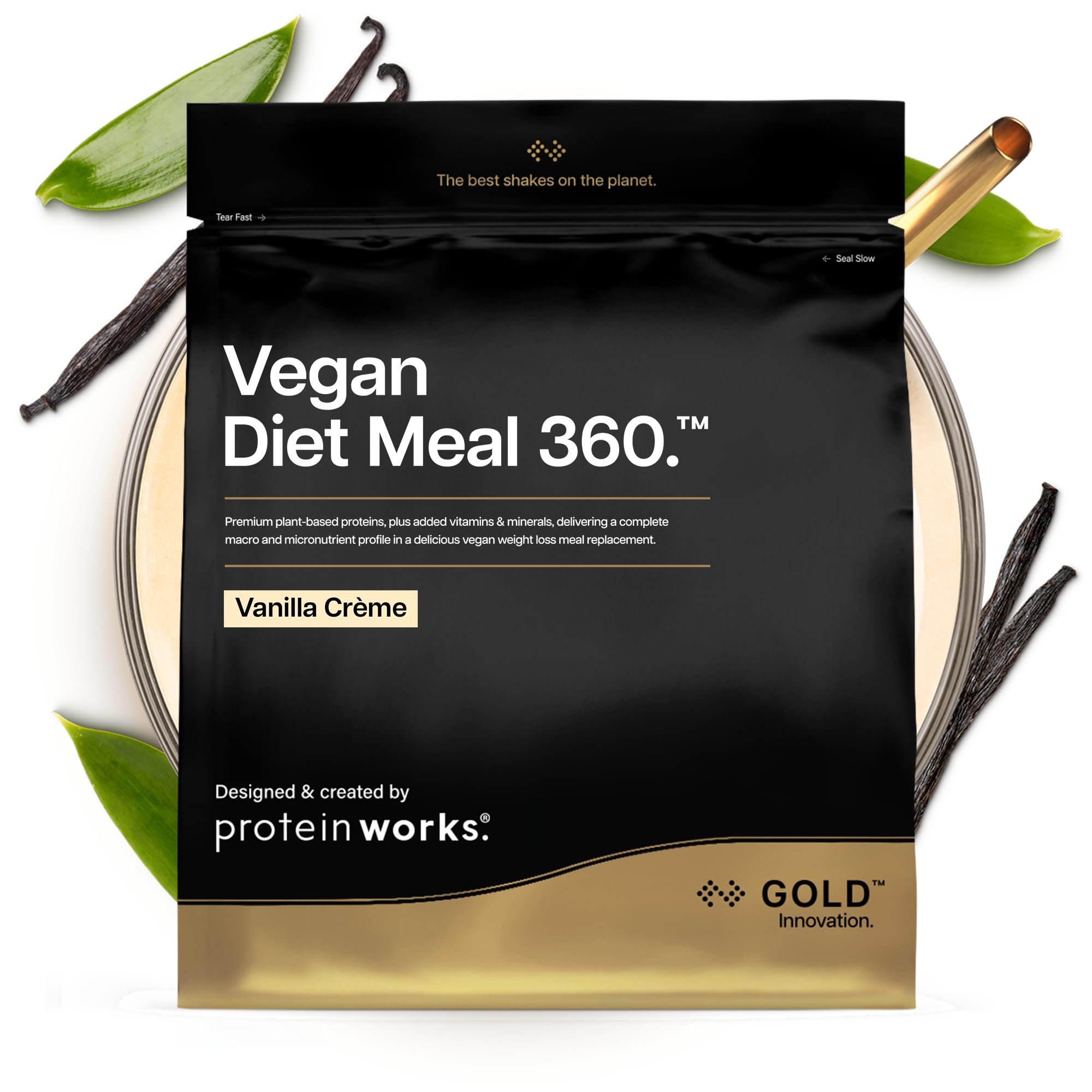 Protein Works | Vegan Diet Meal 360 – GOLD Innovation, veganer Protein-Mahlzeitenersatz-Shake, unterstützt gesundes Abnehmen, zuckerarm & ballaststoffreich, Vanillecreme, 28 Mahlzeiten, 2kg Vanillecreme 2 kg (1er Pack) Angebot bei HelloDeals