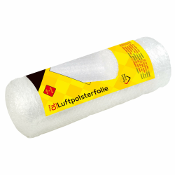 Idena 10400 - Luftpolsterfolie für Versand-Sicherung, 40 cm x 10 m auf Rolle, 70 µ, transparent, 1 Stück 40 cm x 1000 cm | 1 Rolle Angebot bei HelloDeals