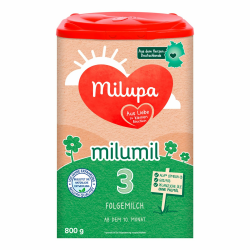 Milupa Milumil 3 – Folgemilch – Baby-Milchpulver – Nach dem 10. Monat – Passender Begleiter bei der Einführung fester Nahrung mit wichtigen Nährstoffen – Ohne Palmöl – 1 x 800 g Milumil Milupa 3 800 g (1er Pack) Angebot bei HelloDeals