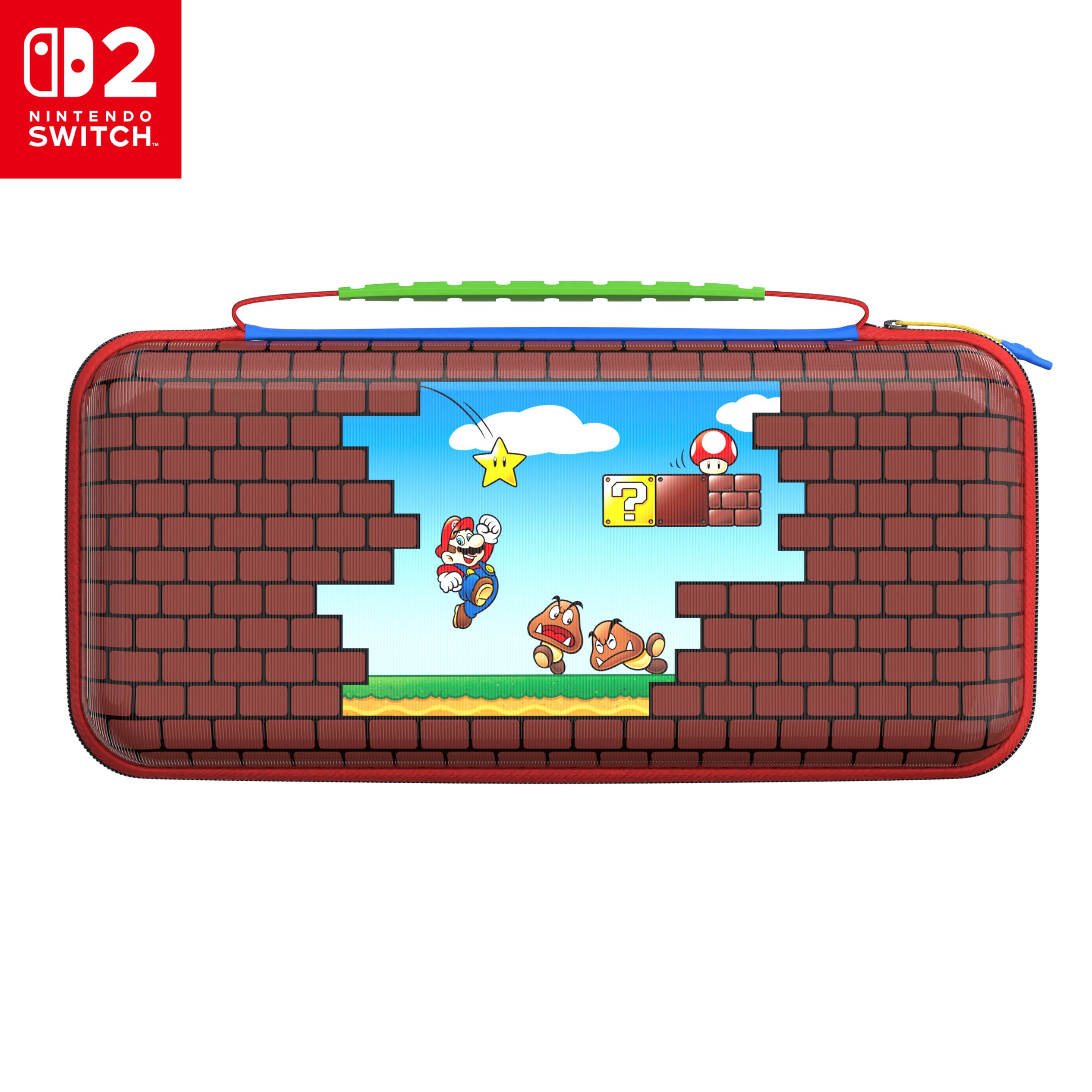 Turtle Beach PlayTrek Etui Mario Bricks Offiziell von Nintendo lizenzierte Reiseetui zum Schutz deiner Nintendo Switch 2 Travel Case Mario Bricks Angebot bei HelloDeals