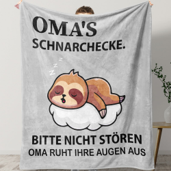 KAAYEE Muttertagsgeschenke für Oma, Kuscheldecke Geschenke für Oma zum Geburtstag Valentinstag Muttertag, Geburtstagsgeschenk Ostergeschenke Muttertagsgeschenk Graue Oma Angebot bei HelloDeals