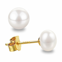 Süßwasserperlen Ohrringe Echt 925 Silber Perlenohrringe Stecker Weiß 5MM 6MM 7MM 8MM 10MM Süßwasser-Zuchtperlen Ohrringe Ohrstecker Gold,5-5.5mm Angebot bei HelloDeals