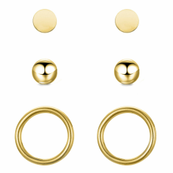 BONNYBIRD® Wasserfeste Edelstahl Ohrringe Damen in Silber, Gold & Roségold, Hypoallergen dank medizinischem Chirurgenstahl, Extra Leicht BonnyClassic Gold Angebot bei HelloDeals