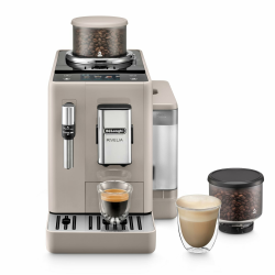 De’Longhi Rivelia - Perfetto Kaffeevollautomat mit Milchaufschäumer, 8 One-Touch-Getränke, Touch-Display, austauschbare Bohnenbehälter zum Wechseln der Kaffeebohnen, Beige (EXAM440.35.BG) Manuelles Milchschaum Beige Angebot bei HelloDeals
