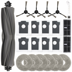 22 Stück Zubehörset für Dreame L10s Ultra Gen 2/L10s Pro Ultra Heat/Mova E30 Ultra/X30 Ultra, 1 Hauptbürste, 8 Staubbeutel, 6 Wischpad, 2 Filter, 4 Seitenbürsten, 1 Reinigungsbürste L10s Pro Ultra Zubehör Set Angebot bei HelloDeals