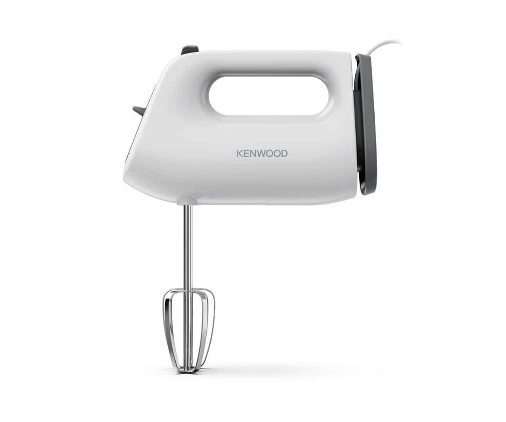 Kenwood QuickMix Lite HMP10.00WH Handmixer, Handrührgerät mit SureEject-Entriegelung und Kabelaufwicklung, inkl. Doppenschneebesen, 300 Watt Motor, Weiß Angebot bei HelloDeals