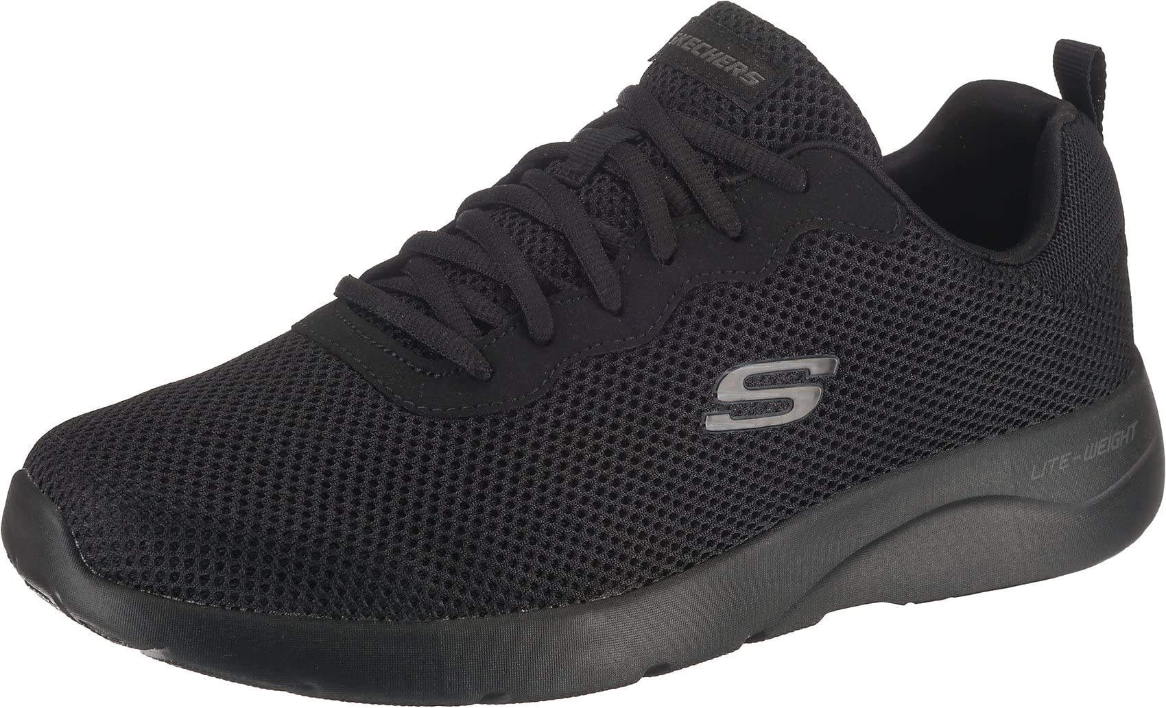 Skechers Dynamight 2.0 Rayhill Herren Trainer 48.5 EU Black Mesh Pu Trim Angebot bei HelloDeals