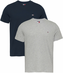 Tommy Jeans Herren Tjm Xslim 2pack Jersey Tee Ext Dm0dm20687 Other Tops XL Multi (Grey Htr / Dark Night Navy) Angebot bei HelloDeals